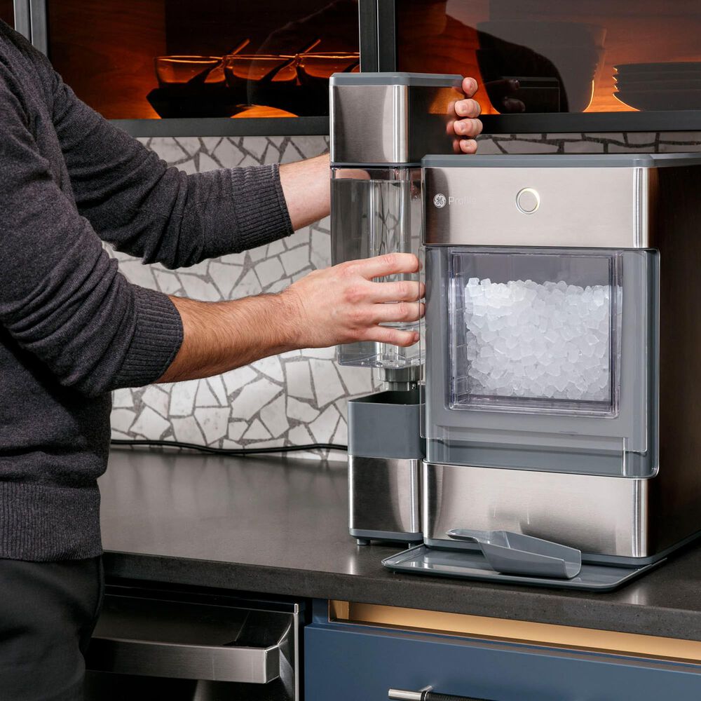GE Profile Opal Nugget Ice Maker Sidetank in Stainless Steel, , large