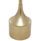 Maple and Jade Pedestal End Table in White and Gold, , large