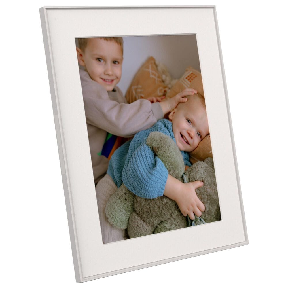 Aura Walden 15" Digital Wi-Fi Photo Frame with Paper Mat in Sandstone, , large