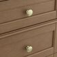 James Martin Brittany 60" Double Bathroom Vanity in Pecan with 3 cm White Zeus Silestone Top and Rectangular Sinks, , large