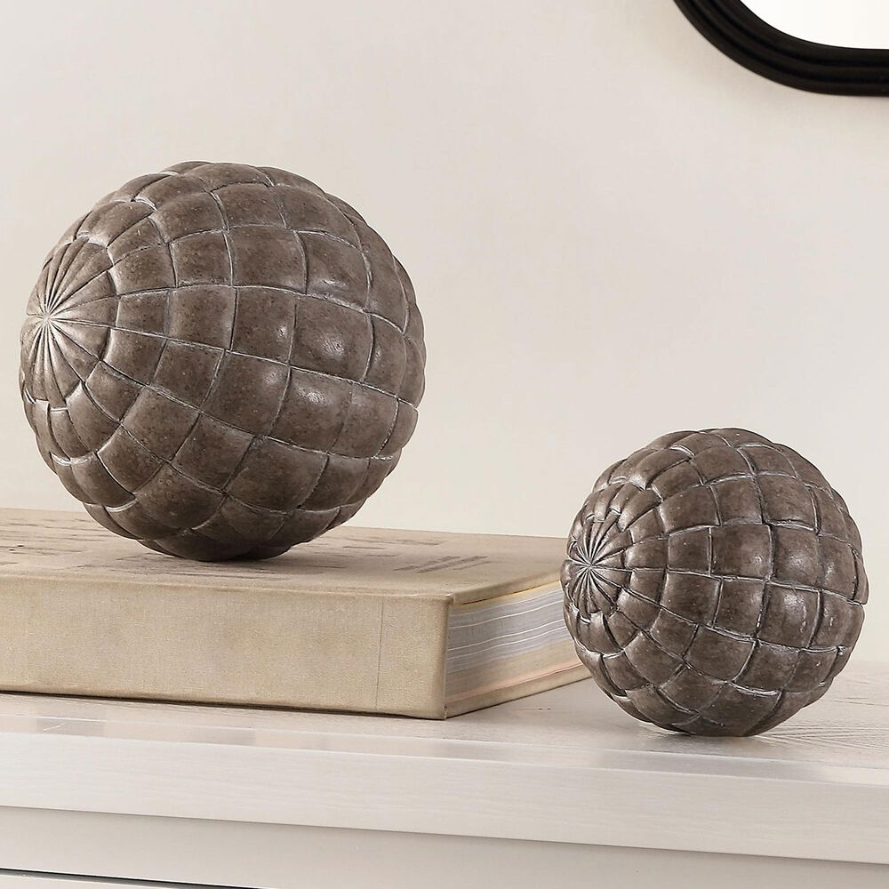 Safavieh Oakley Ball Table Decor in Black &#40;Set of 2&#41;, , large