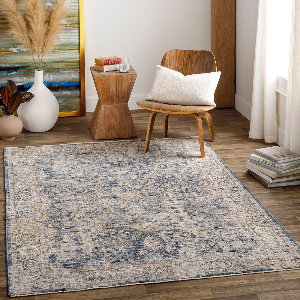 Surya Aspendos 10&#39; x 13&#39;11&quot; Denim, Gray, Wheat, Taupe, Black and Light Beige Area Rug, , large