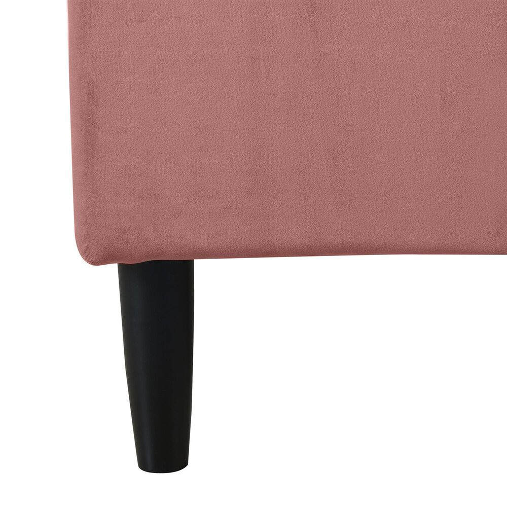 Jennifer Taylor Home Aspen Queen Upholstered Platform Bed in Ash Rose, , large