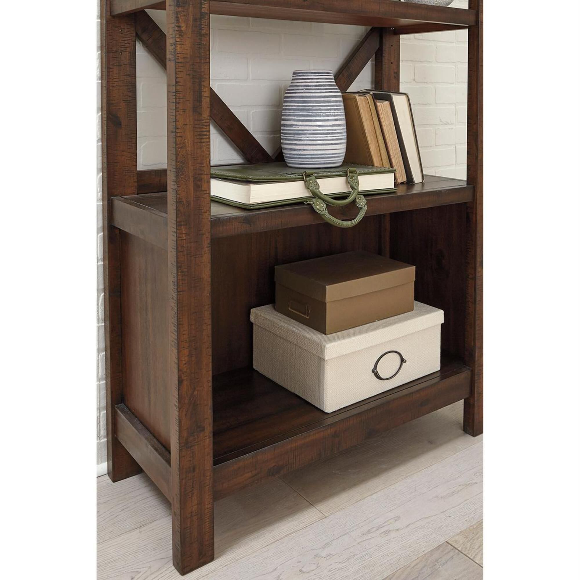 Signature Design by Ashley Baldridge Large Bookcase in Rustic