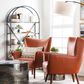 Ashley Galtbury Arched Bookcase in Brown and Black, , large