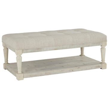 Signature Design by Ashley Shawnalore Ottoman Cocktail Table in Whitewash, , large