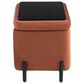 Lifestyle Solutions Kona Small Storage Ottoman in Rust, , large