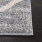 Safavieh Martha Stewart Lucia Shag  2"6" x 3"9" White and Light Grey Area Rug, , large