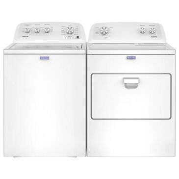 MAYTAG 3.8 Cu. Ft. Top Load Washer and 7 Cu. Ft. Top Load Electric Dryer in White, , large