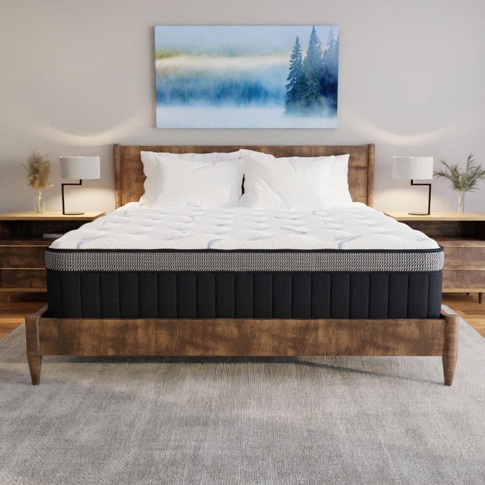 Grand Estate 150 Euro Top Plush California King Mattress with Low Profile Box Spring, , large