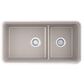 Kohler Cairn Smart Divide 33.5" Undermount Double-Bowl Kitchen Sink in Matte Taupe, , large