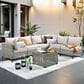 HOMLUX 7-Piece Patio Conversation Set in Beige, , large