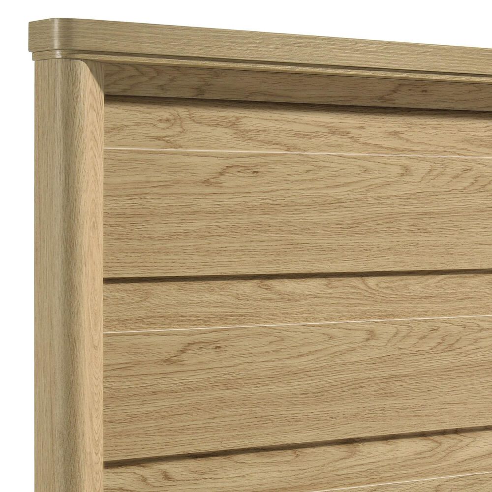 Mayberry Hill Grapevine King Panel Bed with Two Nightstands in Natural, , large