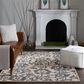 Central Oriental Heirloom Candace Champagne and Sky Blue 9"10" x 12"10" Area Rug, , large