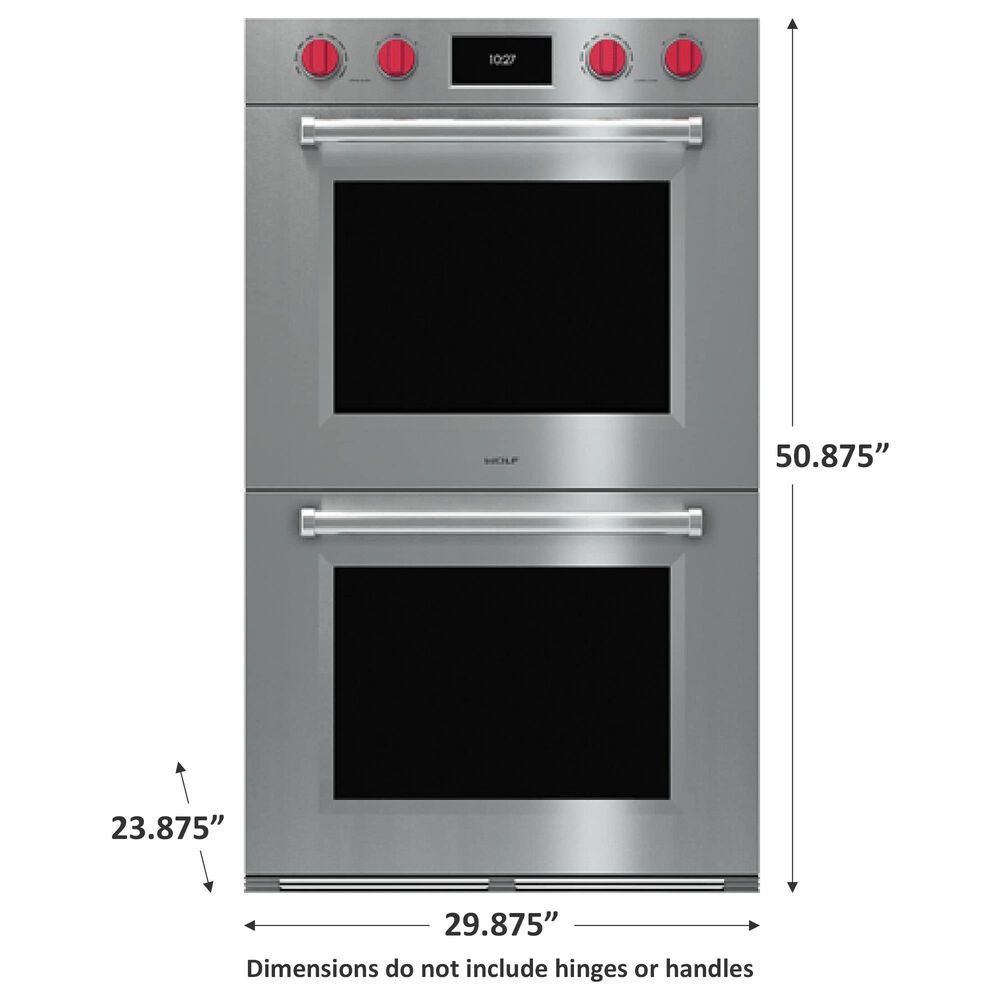 Wolf 30&quot; M Series Professional Built-In Double Electric Wall Oven with Convection in Stainless Steel, , large