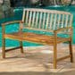 Hearth and Haven Loja Patio Bench in Teak, , large