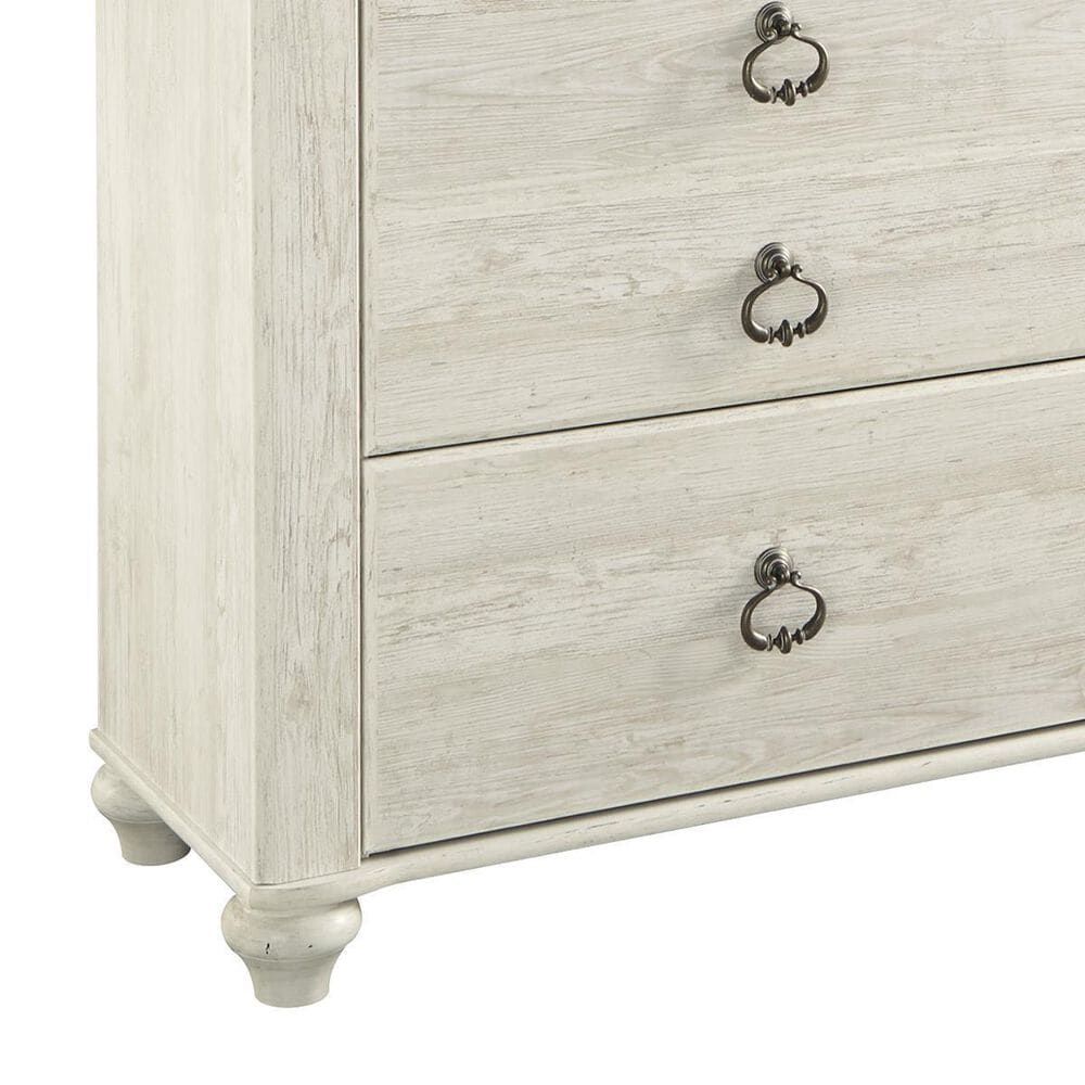 Ashley Willowton 4 Piece King Bedroom Set in Whitewash, , large