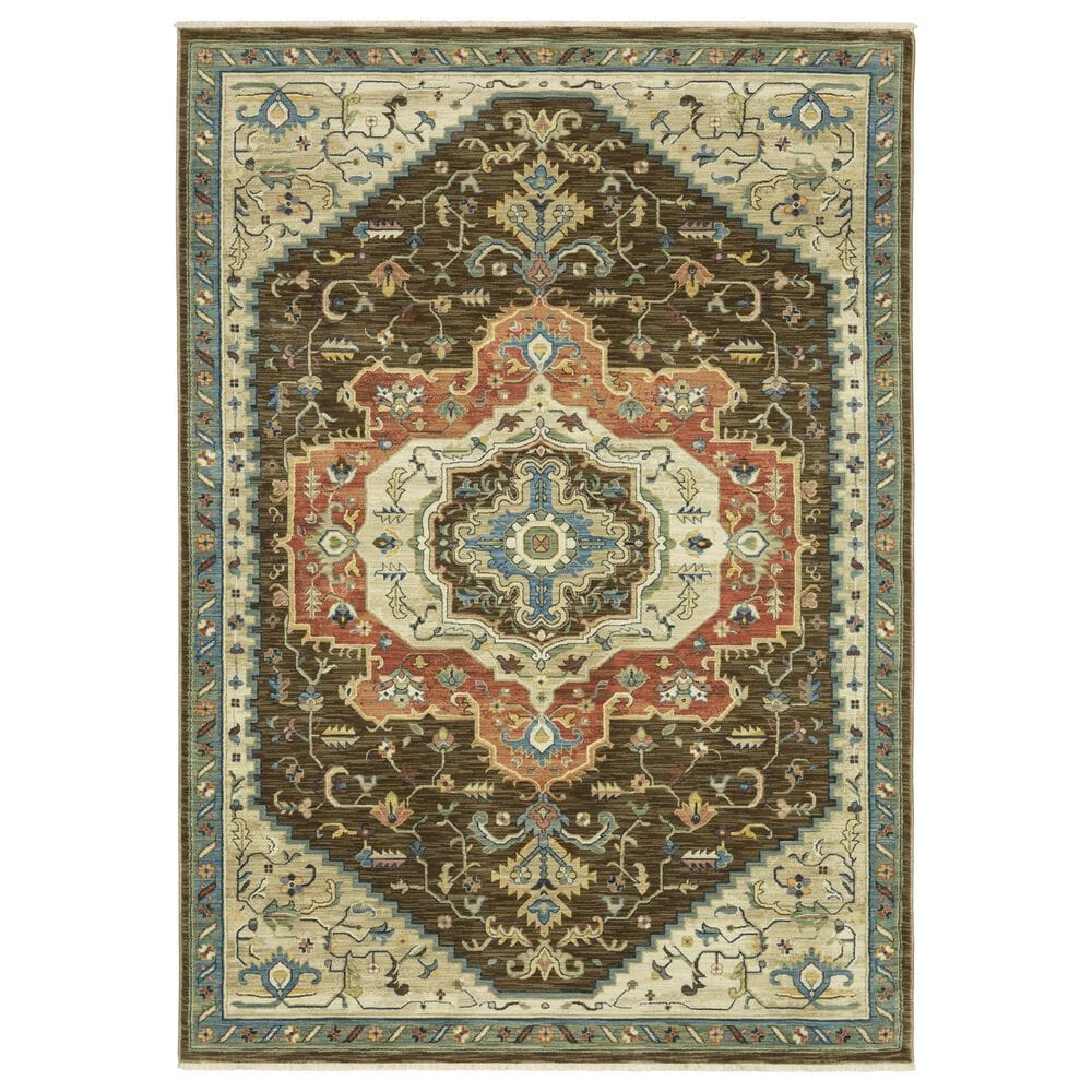 Oriental Weavers Francesca 2" x 3" Brown Area Rug, , large