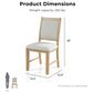 Furniture of America Virex Upholstered Side Chair in Natural (Set of 2), , large