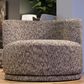 Emerald Home Furnishings Delphine Swivel Chair in Brown, , large