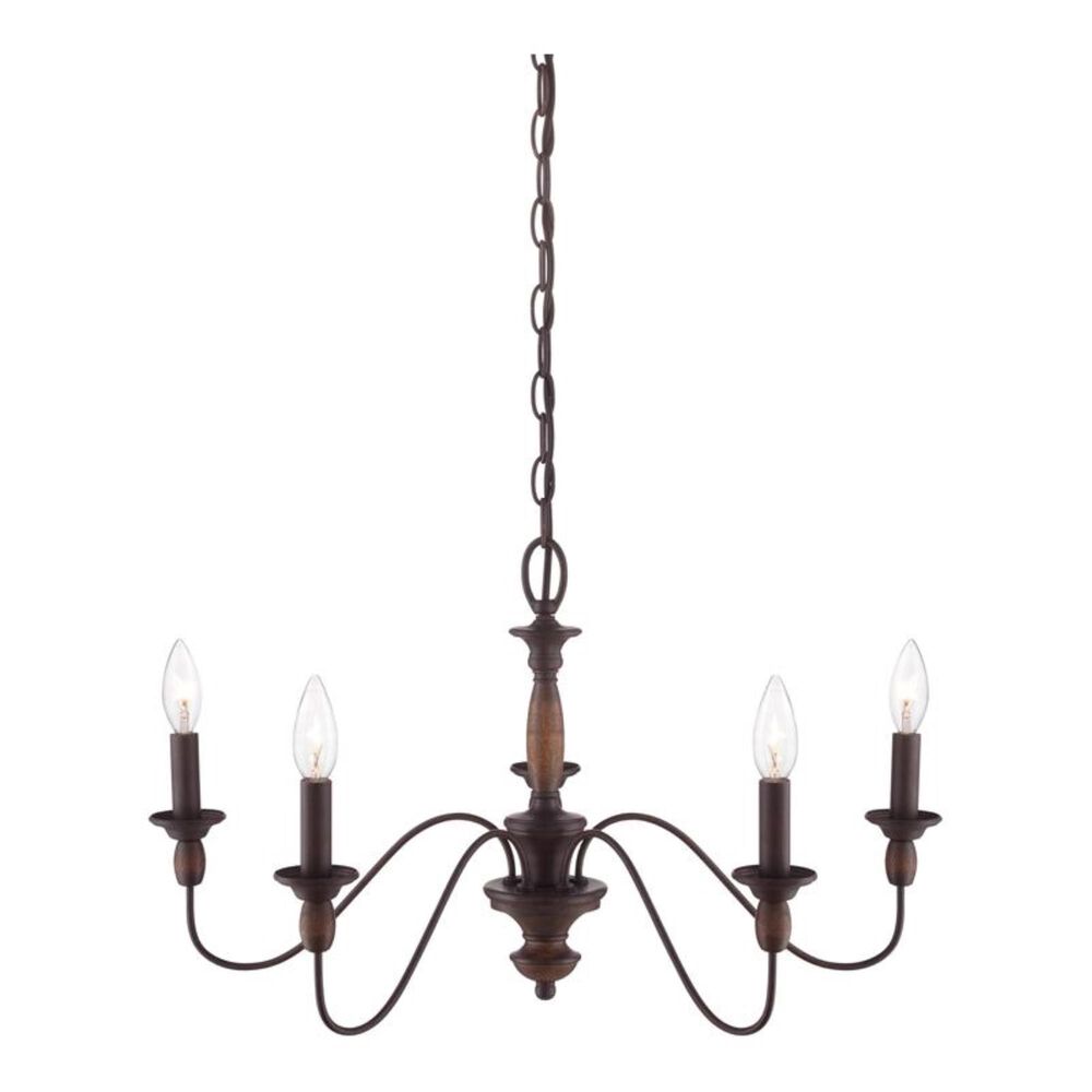 Quoizel Holbrook 5 Light Chandelier in Tuscan Brown, , large