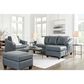 Ashley Genoa Ottoman in Steel, , large
