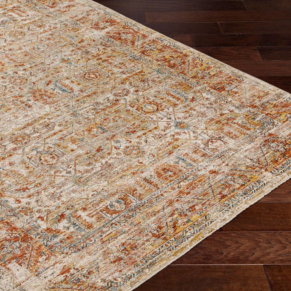 Surya Aspendos 5&#39; x 7&#39;5&quot; Dusty Pink, Rust, Burgandy, Wheat, Taupe, Gray, Charcoal, Denim, Black and Cream Area Rug, , large