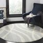Safavieh Adirondack ADR125T 6" Round Cream and Slate Area Rug, , large