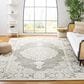 Safavieh Micro-Loop MLP275F 8" x 10" Gray and Ivory Area Rug, , large