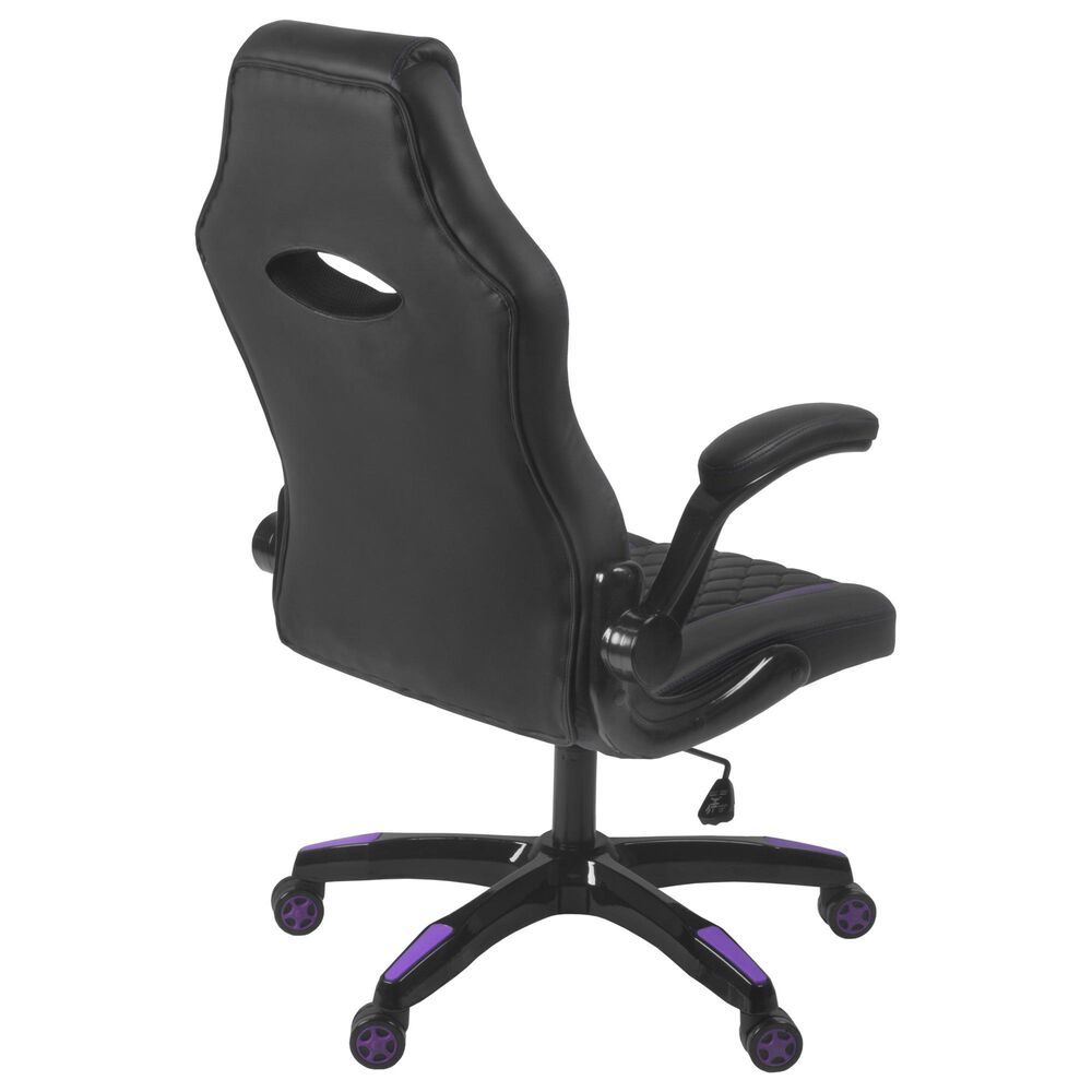 Regency Global Sourcing AON Archeus Ergonomic Gaming Chair in Black and Purple, , large
