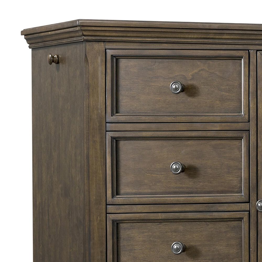 Eastern Shore Olivia 5-Drawer Chifferobe in Rosewood, , large
