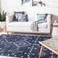Safavieh Adirondack ADR208N 3" x 5" Navy and Silver Area Rug, , large