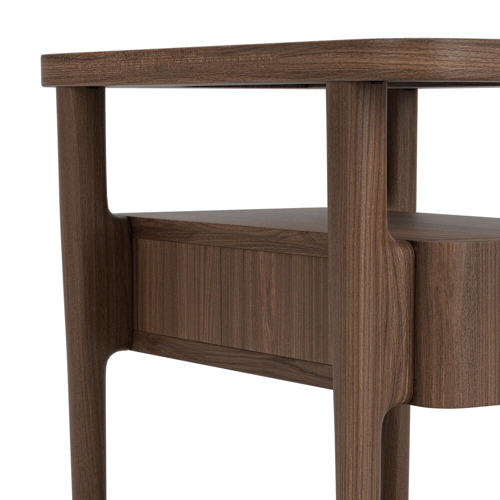 Riverside Furniture Delia Chairside Table in Nouveau Walnut, , large