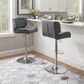 Linon Home Decor Bohen Swivel Bar Stool in Polished Chrome, , large