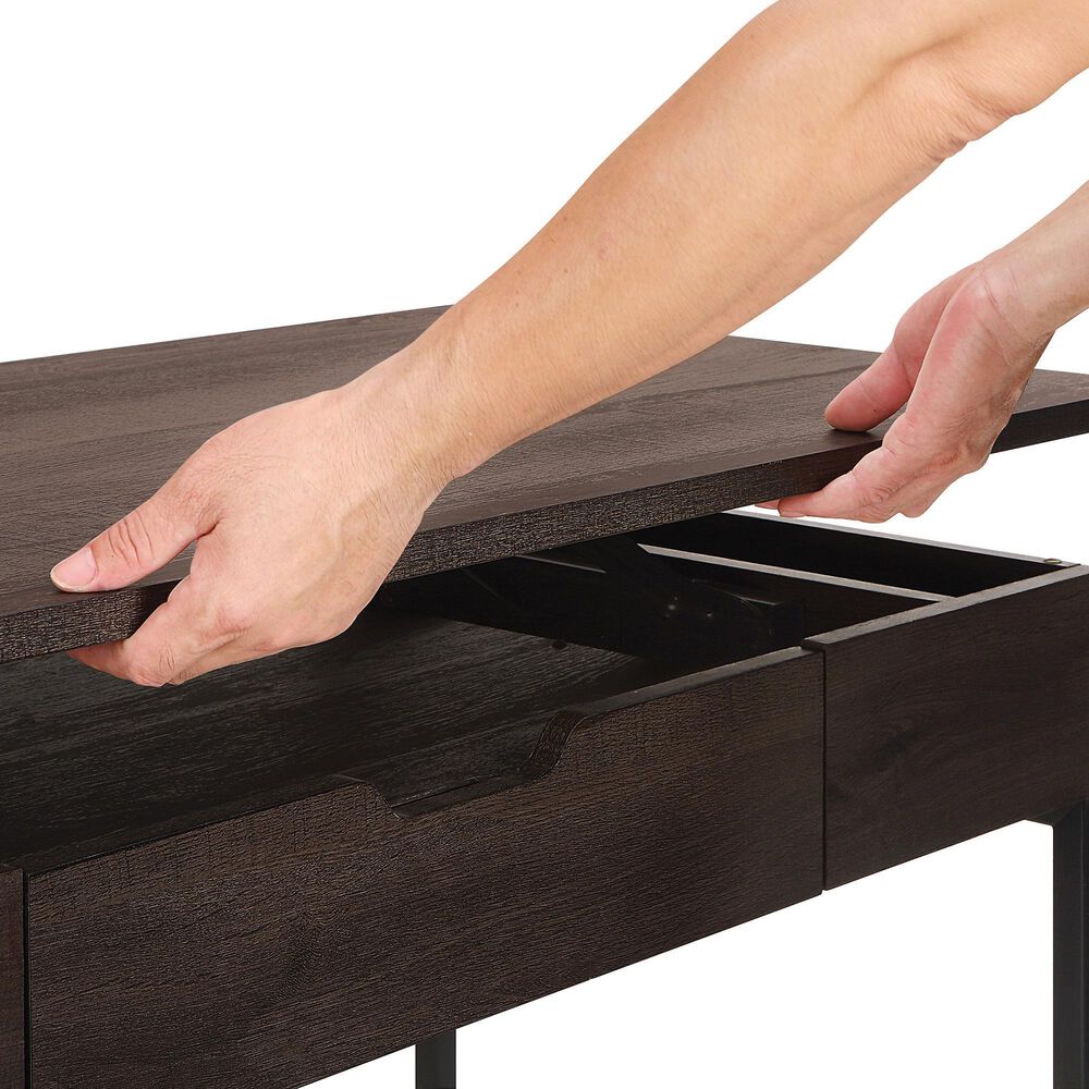 OSP Home Contempo Sit-To-Stand Adjustable Height Desk in Ozark Ash, , large