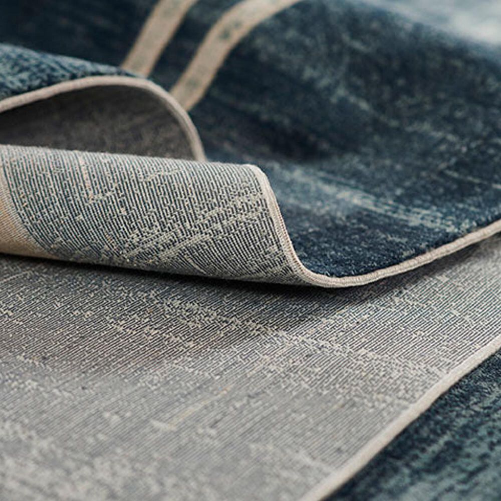 Momeni Edition EDI-4 2&#39;2&quot; x 7&#39;7&quot; Blue Runner, , large