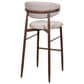 New Heritage Design Royce Bar Stool with Toast Cushion in Walnut, , large