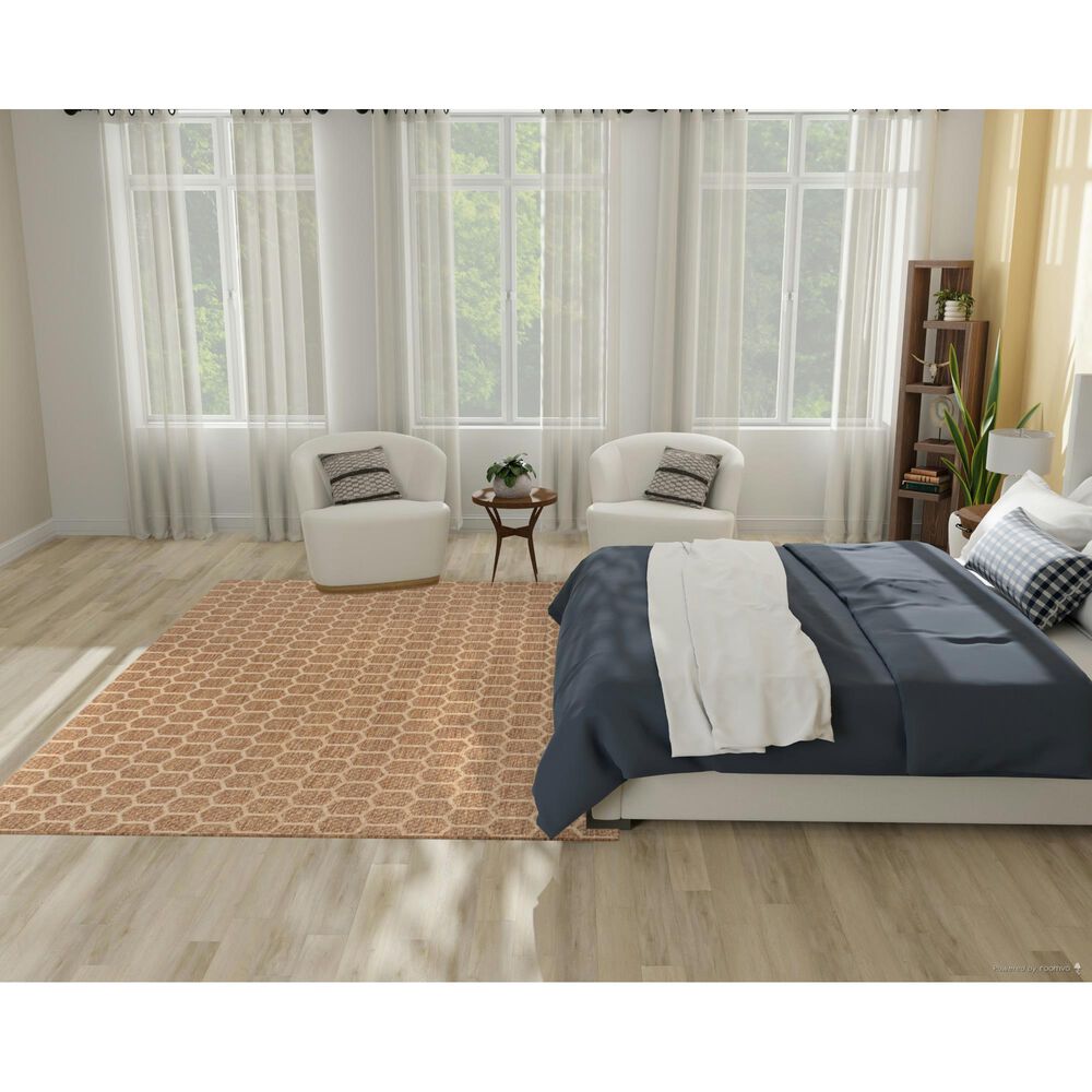 Nourison Twist Reversible 6&#39; x 9&#39; Natural Indoor/Outdoor Area Rug, , large