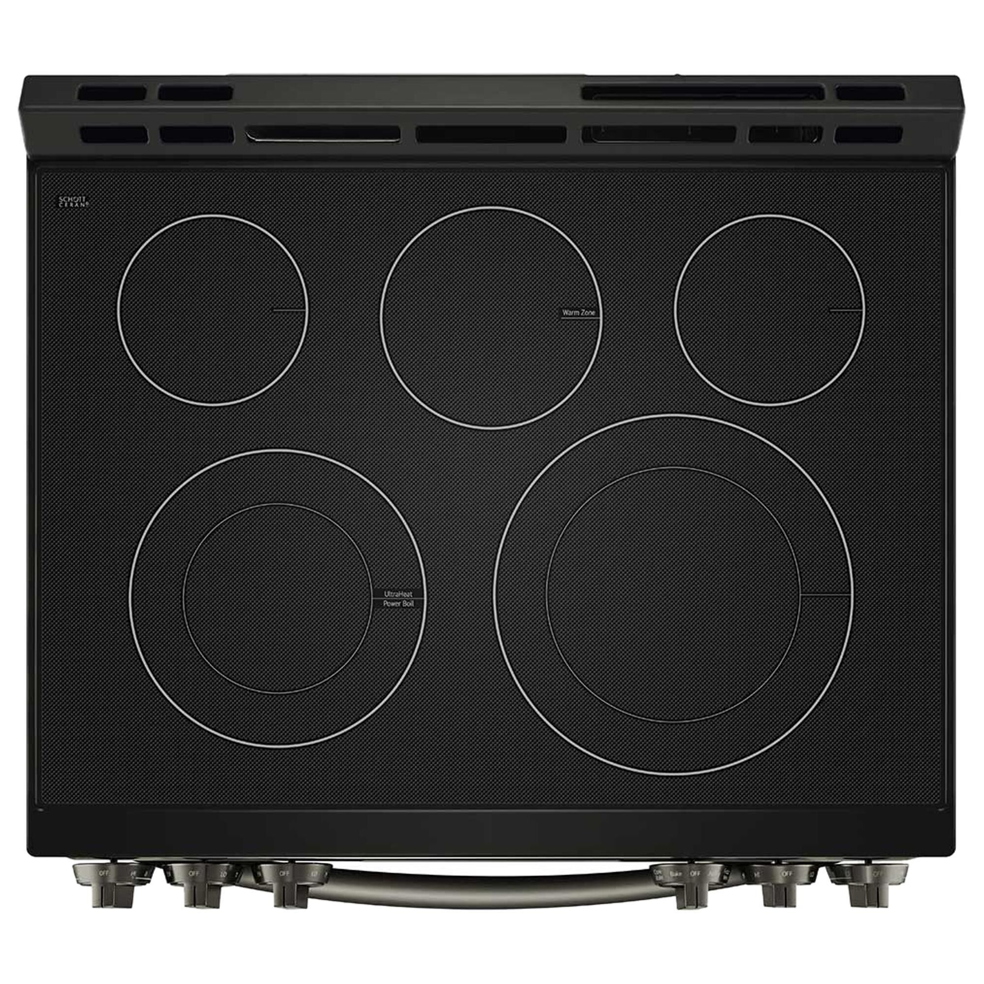 Lg black online stainless steel stove
