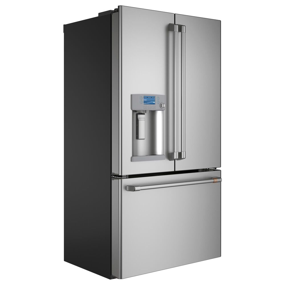 Cafe 4-Piece Kitchen Package with 22.1 Cu. Ft. French Door Refrigerator and Electric Range in Stainless Steel, , large