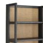 Ashley Abyard 5-Shelf Bookcase in Sandblasted Black and Natural, , large