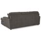 Ashley Cascilla Stationary Sofa Chaise in Slate, , large