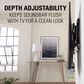 Sanus Advanced Tilt 4D Premium TV Wall Mount for 42" - 90" TVs with Soundbar Mount in Black, , large