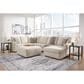 Ashley Edenfield 3-Piece Right Facing Sectional with Chaise in Linen, , large