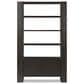 Four Hands Fisher 6-Shelf Bookcase in Smoked Black, , large