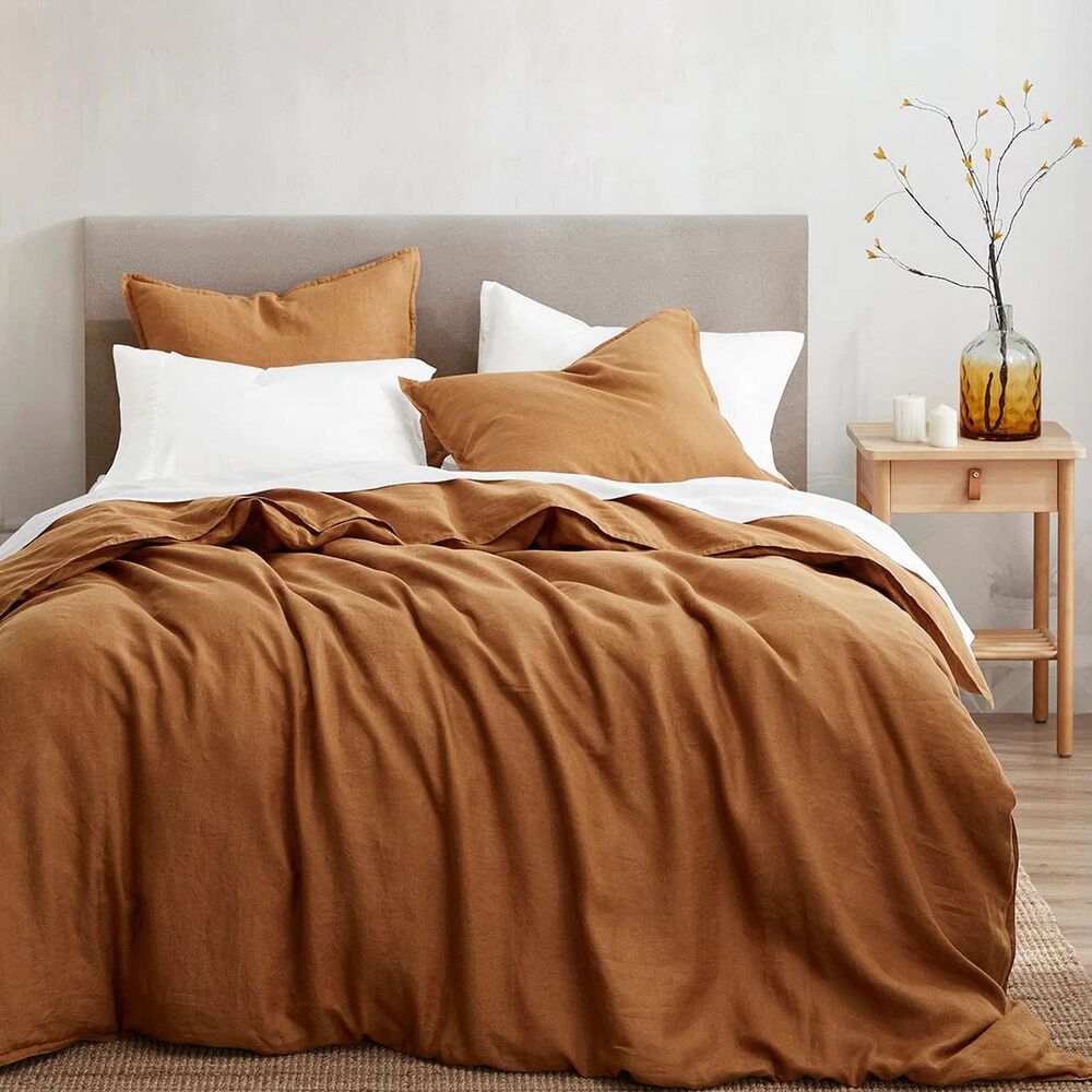 HiEnd Accents 3-Piece Super Queen Duvet Cover Set in Caramel, , large