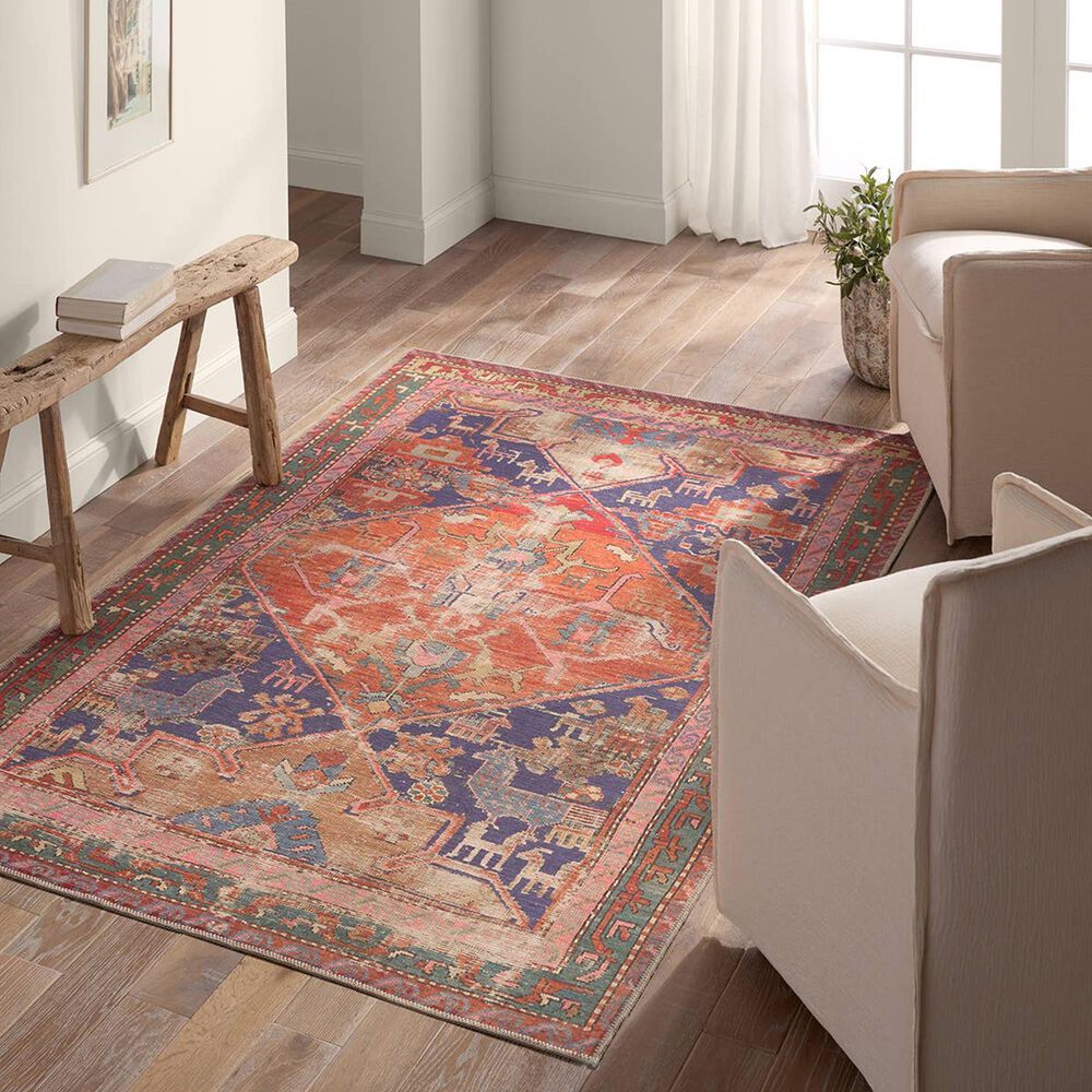 Jaipur Garcia Sancho 5&#39; x 8&#39; Purple Reign and Caramel Area Rug, , large