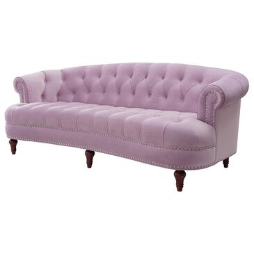 Jennifer Taylor Home La Rosa Stationary Sofa in Lavender Velvet, , large