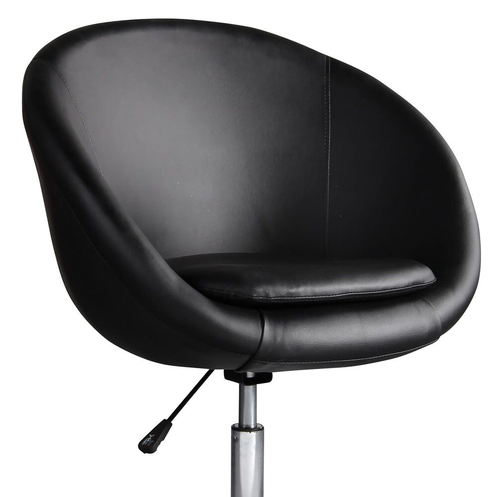Dayton Hopper Adjustable Swivel Chair in Black, , large