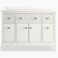 Kohler Malin 48" Single Bathroom Vanity in White with 3 cm White Quartz Top and Rectangular Sink, , large
